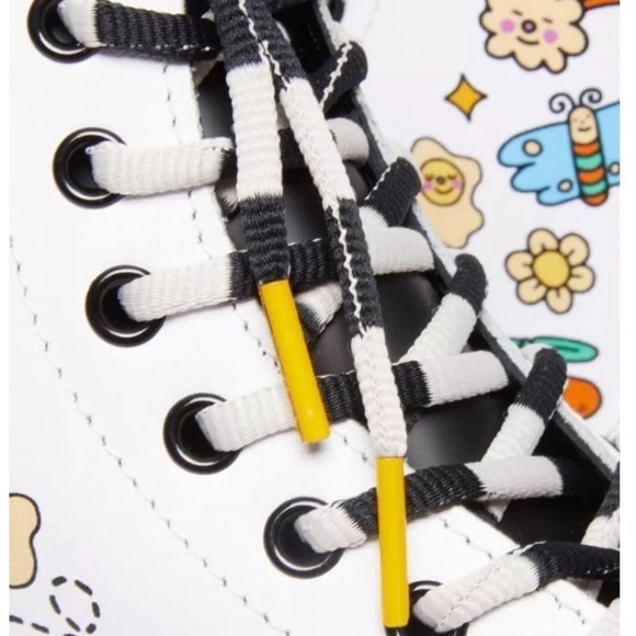 You Are A Star Wednesday Holmes Pride black and white 1460 unisex boots - Picture 9 of 11